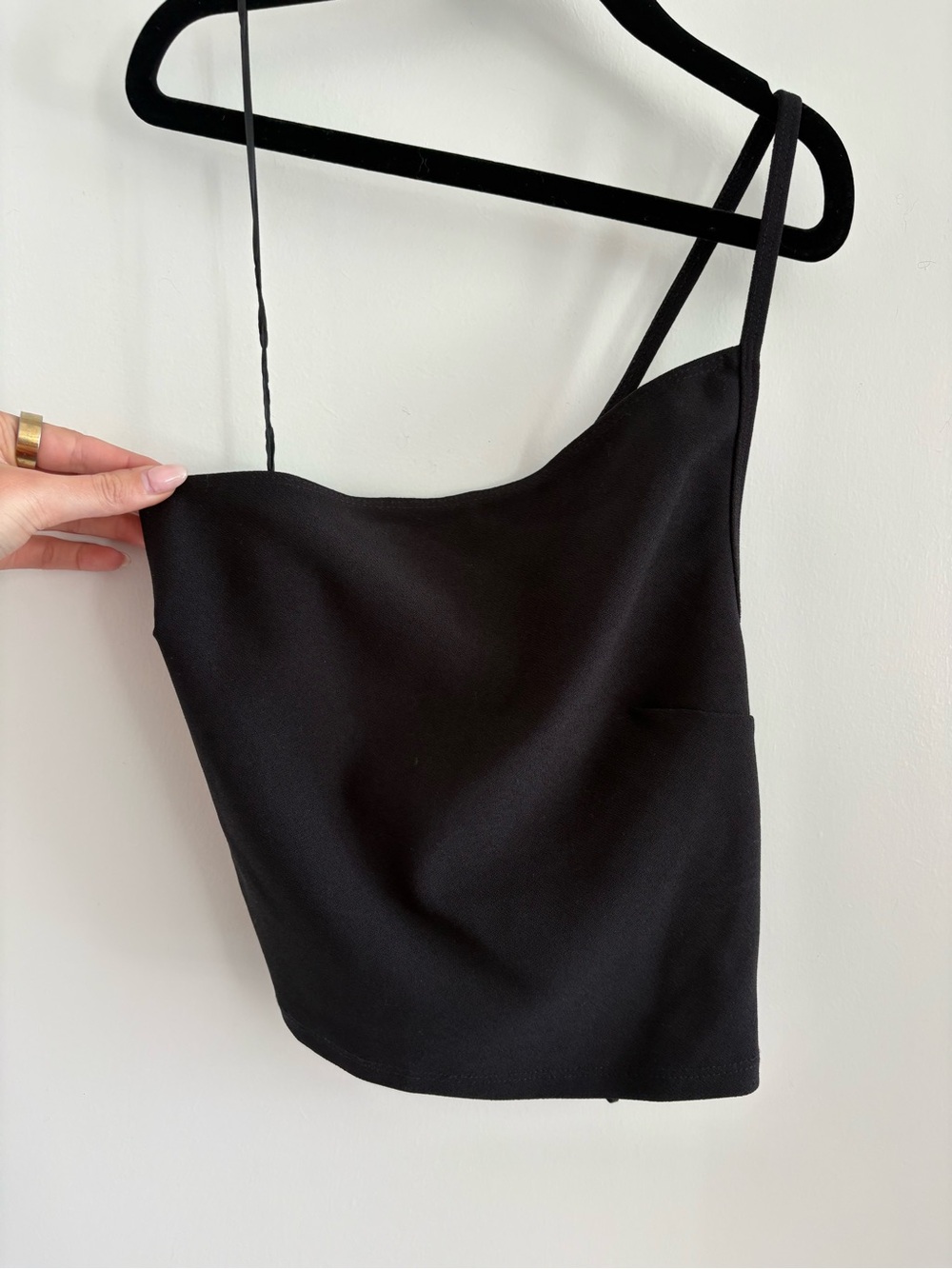 Abercrombie & Fitch Black Cropped Tank Top